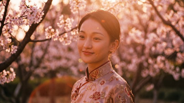 麻豆视频传媒古风美人旗袍写真拍摄花絮